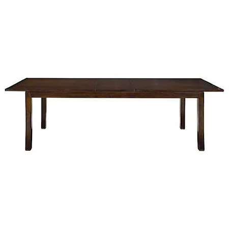 Rectangular Dining Table with 18 Inch Leaf